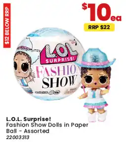 Toymate Fashion Show Dolls in Paper Ball - Assorted offer