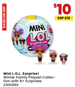 Toymate Mini L.O.L. Surprise! Winter Family Playset Collec- tion with 8+ Surprises offer