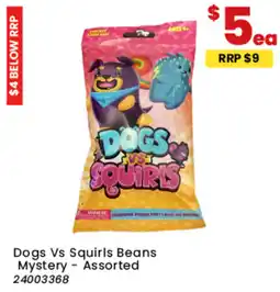 Toymate Dogs Vs Squirls Beans Mystery Assorted offer