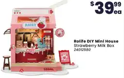 Toymate Rolife DIY Mini House Strawberry Milk Box offer