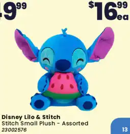 Toymate Stitch Small Plush - Assorted offer