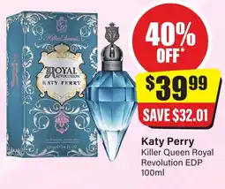 Chemist Discount Centre Katy Perry Killer Queen Royal Revolution EDP offer