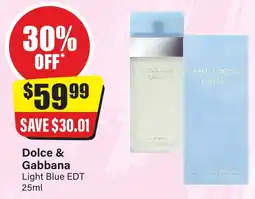Chemist Discount Centre Dolce & Gabbana Light Blue EDT offer