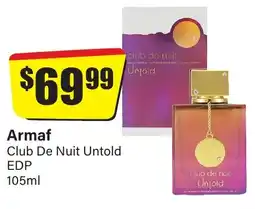 Chemist Discount Centre Armaf Club De Nuit Untold EDP offer