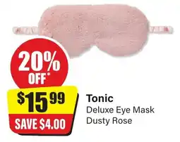 Chemist Discount Centre Tonic Deluxe Eye Mask Dusty Rose offer