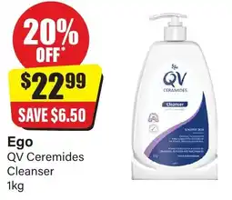 Chemist Discount Centre Ego QV Ceremides Cleanser offer