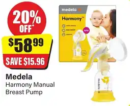Chemist Discount Centre Medela Harmony Manual Breast Pump offer