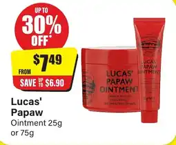 Chemist Discount Centre Lucas' Papaw Ointment offer