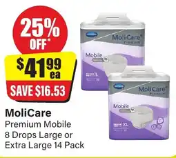 Chemist Discount Centre Premium Mobile 8 Drops Large or Extra Large 14 Pack offer