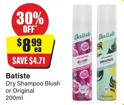 Chemist Discount Centre Batiste Dry Shampoo Blush or Original offer