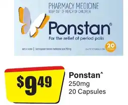 Chemist Discount Centre Ponstan 20 Capsules offer