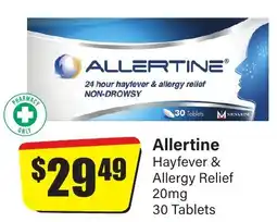 Chemist Discount Centre Hayfever & Allergy Relief 30 Tablets offer
