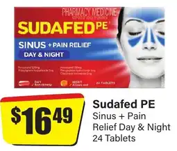 Chemist Discount Centre Sinus + Pain Relief Day & Night 24 Tablets offer