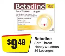 Chemist Discount Centre Sore Throat Honey & Lemon 36 Lozenges offer