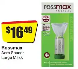 Chemist Discount Centre Rossmax Aero Spacer Large Mask offer