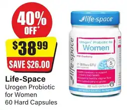 Chemist Discount Centre Urogen Probiotic for Women 60 Hard Capsules offer