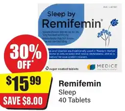 Chemist Discount Centre Remifemin Sleep 40 Tablets offer