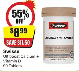Chemist Discount Centre Ultiboost Calcium + Vitamin D 90 Tablets offer
