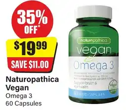 Chemist Discount Centre Naturopathica Vegan Omega 3 60 Capsules offer