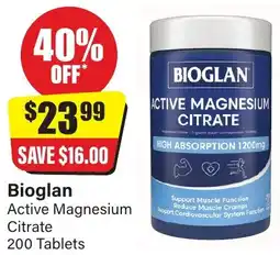 Chemist Discount Centre Active Magnesium Citrate 200 Tablets offer
