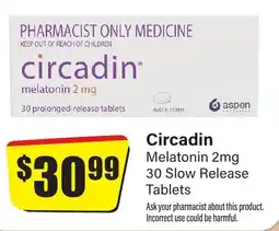 Chemist Discount Centre Melatonin 30 Slow Release Tablets offer