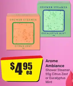 Chemist Discount Centre Shower Steamer Citrus Zest or Eucalyptus Mint offer