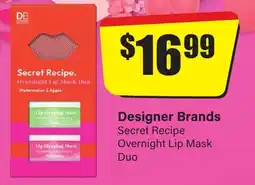 Chemist Discount Centre Secret Recipe Overnight Lip Mask Duo offer