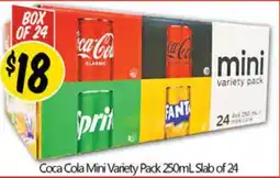 NQR Coca Cola Mini Variety Pack Slab of 24 offer