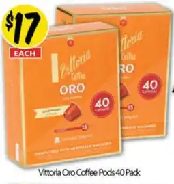 NQR Vittoria Oro Coffee Pods 40 Pack offer
