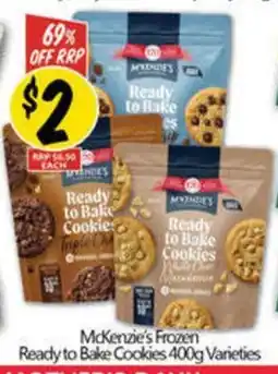 NQR McKenzie's Frozen Ready to Bake Cookies Varieties offer