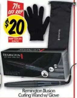 Remington Illusion Curling Wand w/ Glove