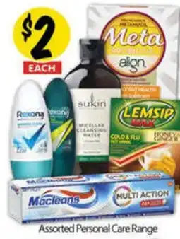 NQR Assorted Personal Care Range offer