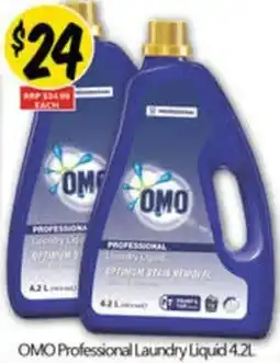 NQR OMO Professional Laundry Liquid offer