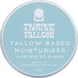 healthylife Thrive Tallow Tallow Based Moisturiser Unscented 70ml offer