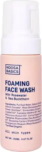 healthylife Noosa Basics Foaming Face Wash Rosewater & Sea Buckthorn 150ml offer