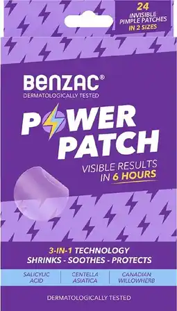 healthylife Benzac 3-In-1 Power Patches 24 Pack offer