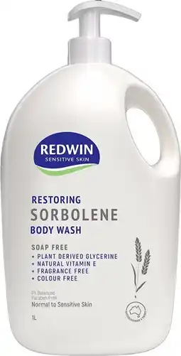 healthylife Redwin Sorbolene Body Wash with Vitamin E 1 Litre offer