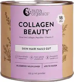 healthylife Nutra Organics Collagen Beauty Blueberry Wildflower 225g offer
