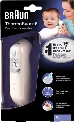 healthylife Braun ThermoScan 5 IRT 6030 Ear Thermometer offer
