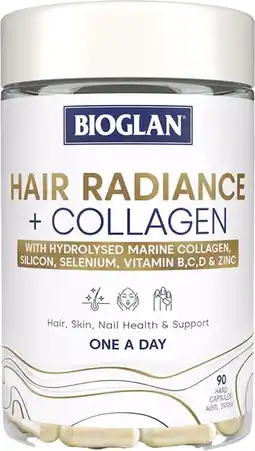 healthylife Bioglan Hair Radiance + Collagen 90 Capsules offer