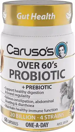 healthylife Caruso’s Natural Health Over 60's Probiotic 60 Capsules offer