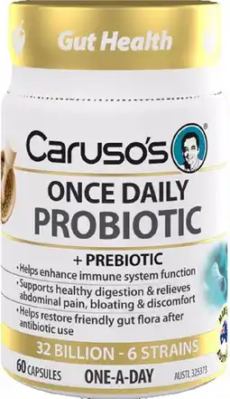 healthylife Caruso’s Natural Health Once Daily Probiotic 60 Capsules offer