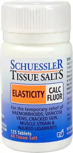 healthylife Schuessler Tissue Salts Calc Fluor Skin Elasticity 125 Tablets offer