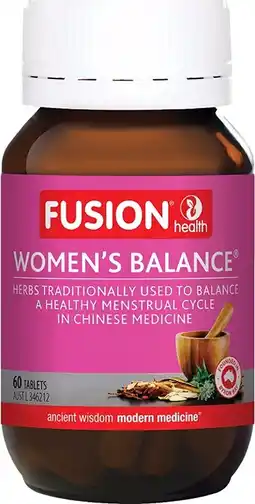 healthylife Fusion Health Women's Balance 60 Tablets offer