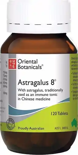 healthylife Oriental Botanicals Astragalus 8 120 Tablets offer