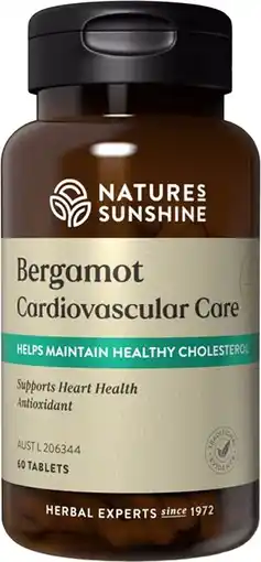 healthylife Nature's Sunshine Bergamot Cardiovascular Care 60 Tablets offer