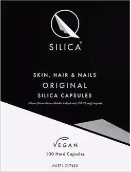 healthylife Qsilica Skin Hair & Nails Original 100 Hard Capsules offer
