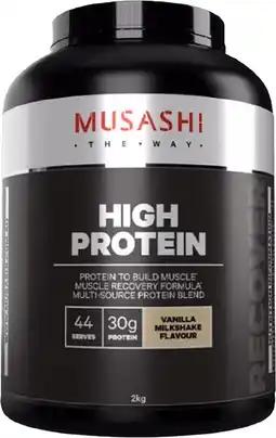 healthylife Musashi High Protein Vanilla Milkshake 2Kg offer