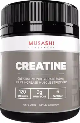 healthylife Musashi Creatine 120 Capsules offer
