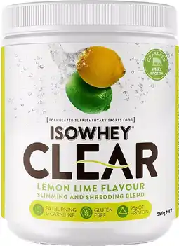 healthylife Isowhey Clear Lemon Lime 550g offer